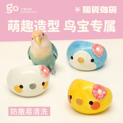 Papago Land Ceramic Parrot Bird Bowl