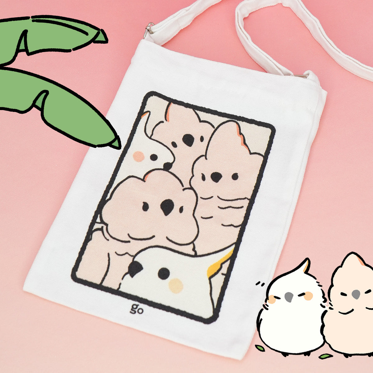 Parrot Squeeze Canvas Tote Bag
