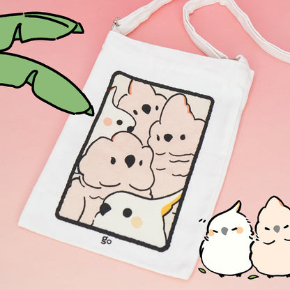 Parrot Squeeze Canvas Tote Bag