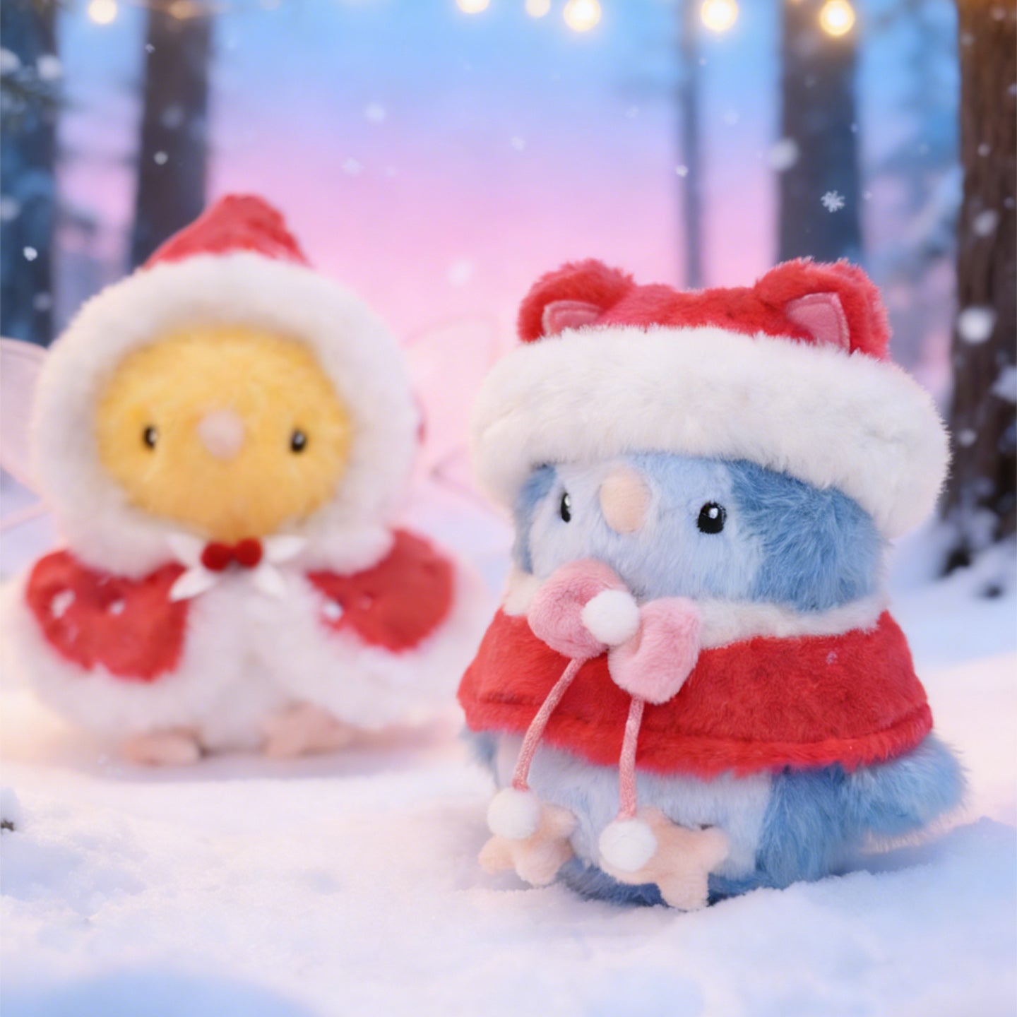 Chun-Li & Friends Collection: Cute Winter Plush Keychains