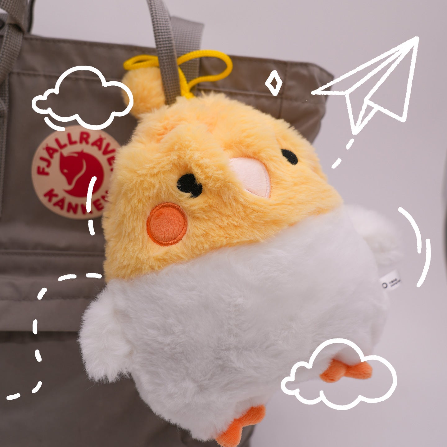 Cockatiel Plush Drawstring Bag