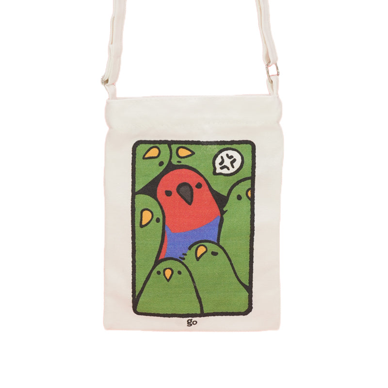 Parrot Squeeze Canvas Tote Bag