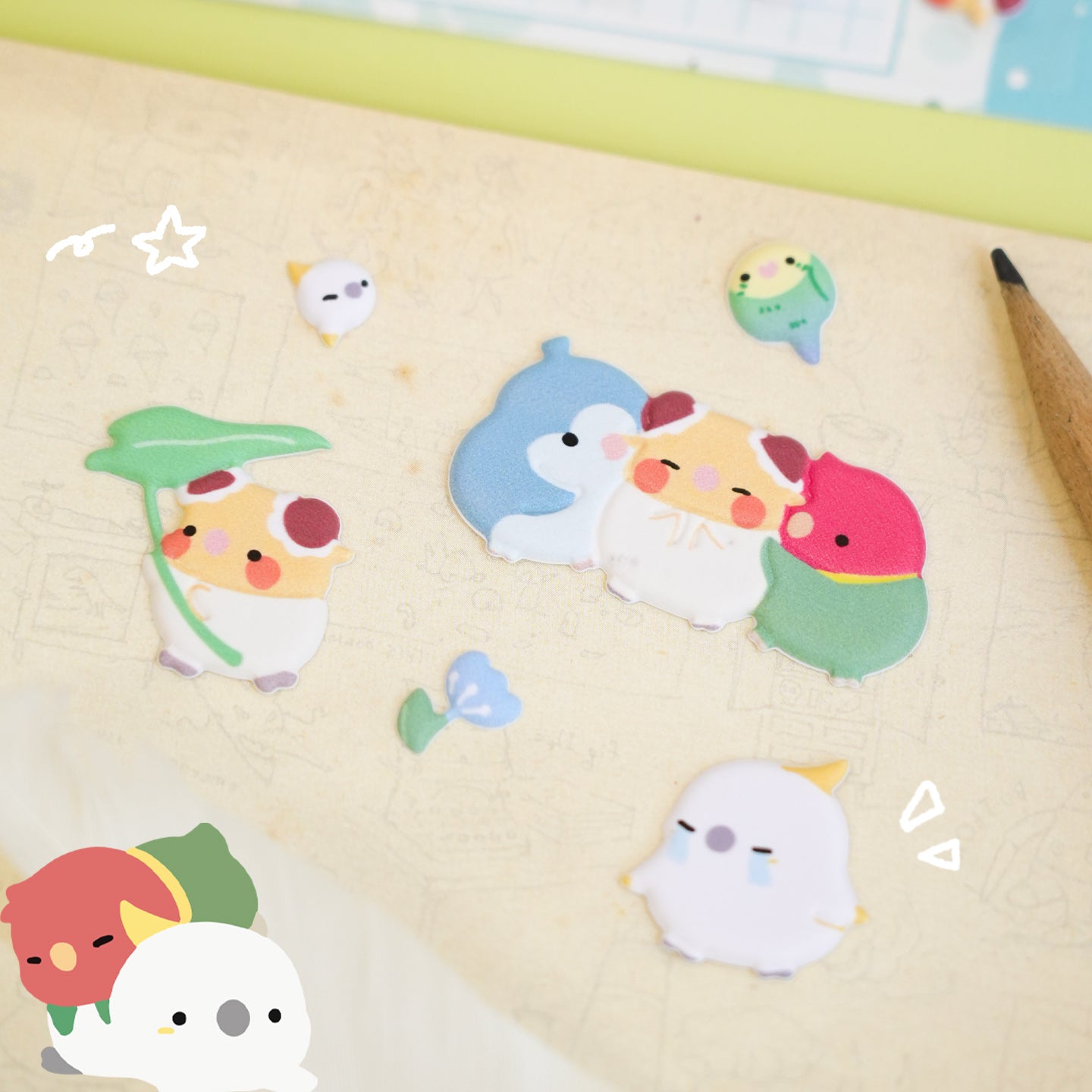 Chunli and Her Friends Series - Bubble Stickers