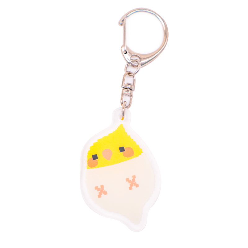 pixel art parrot Keychain