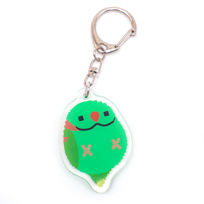 pixel art parrot Keychain