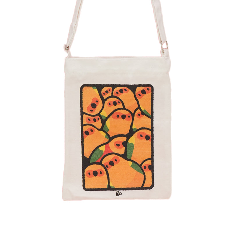 Parrot Squeeze Canvas Tote Bag